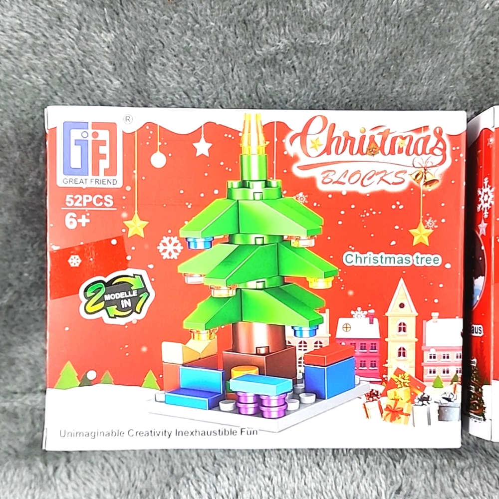 3pk of Christmas Blocks for Creativity and imagination. NEW